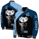 old dominion monarchs edgy mask blue black varsity jacket best selling