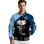 old dominion monarchs edgy mask blue black varsity jacket best selling