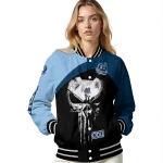 old dominion monarchs edgy mask blue black varsity jacket best selling