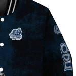old dominion monarchs torn texture print blue black varsity jacket best selling