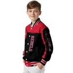 ole miss rebels intricate skull red black varsity jacket best selling