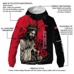 ole miss rebels jesus roses red black windbreaker jacket best selling
