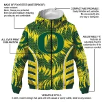oregon ducks dynamic heat wave green windbreaker jacket best selling