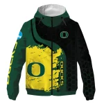 oregon ducks grid streak green black windbreaker jacket best selling