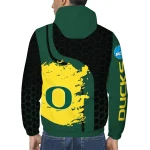 oregon ducks grid streak green black windbreaker jacket best selling