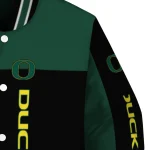oregon ducks intricate skull green black varsity jacket best selling