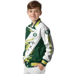 oregon ducks ripped bolt green white varsity jacket best selling