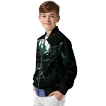 oregon ducks skull bite green black bomber jacket best selling