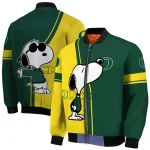 oregon ducks snoopy attitude green bomber jacket best selling