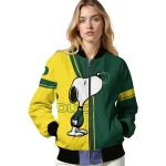 oregon ducks snoopy attitude green bomber jacket best selling