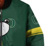 oregon ducks snoopy attitude green bomber jacket best selling