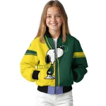 oregon ducks snoopy attitude green bomber jacket best selling