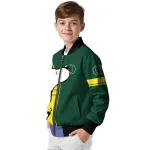oregon ducks snoopy attitude green bomber jacket best selling