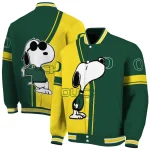 oregon ducks snoopy attitude green varsity jacket best selling