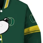 oregon ducks snoopy attitude green varsity jacket best selling