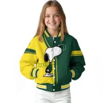 oregon ducks snoopy attitude green varsity jacket best selling