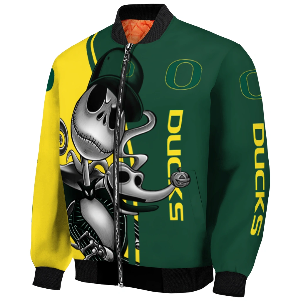oregon ducks spooky grin green bomber jacket fashion forward oregon ducks spooky grin green bomber jacket fashion forward