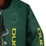 oregon ducks spooky grin green bomber jacket best selling