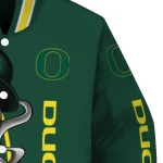 oregon ducks spooky grin green varsity jacket best selling