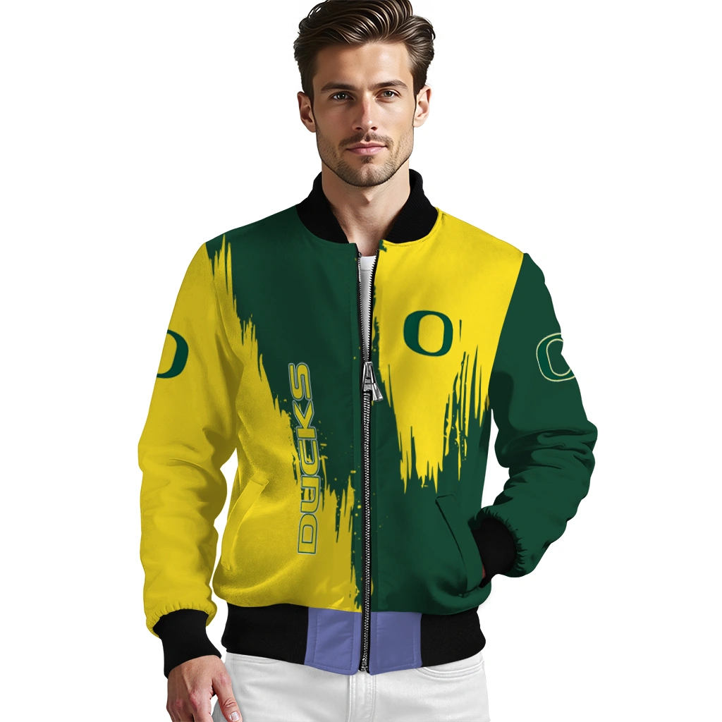 oregon ducks urban mark green bomber jacket high quality oregon ducks urban mark green bomber jacket high quality