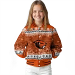 oregon state beavers snowy pines orange varsity jacket best selling