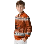 oregon state beavers snowy pines orange varsity jacket best selling