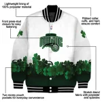 orlando magic clover pattern print white green varsity jacket best selling