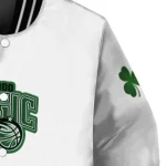 orlando magic clover pattern print white green varsity jacket best selling