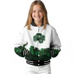 orlando magic clover pattern print white green varsity jacket best selling