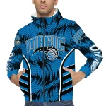 orlando magic dynamic heat wave blue windbreaker jacket best selling