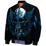 orlando magic skull bite blue black bomber jacket best selling