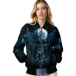 orlando magic skull bite blue black bomber jacket best selling