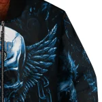 orlando magic skull bite blue black bomber jacket best selling