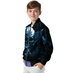 orlando magic skull bite blue black bomber jacket best selling