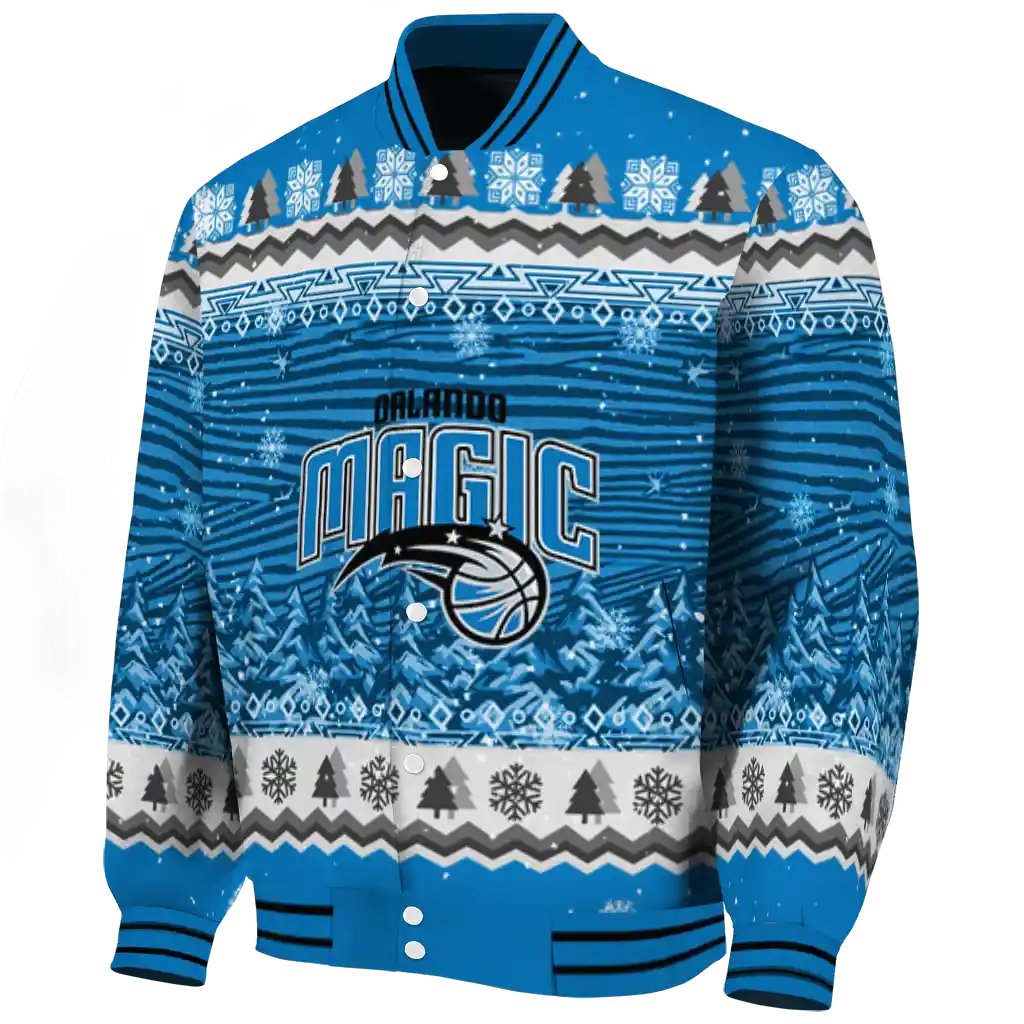 orlando magic snowy pines blue varsity jacket best selling orlando magic snowy pines blue varsity jacket best selling