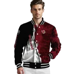 ottawa senators distressed slash red black varsity jacket best selling