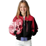 ottawa senators intricate skull red black bomber jacket best selling