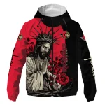 ottawa senators jesus roses red black windbreaker jacket best selling