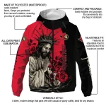 ottawa senators jesus roses red black windbreaker jacket best selling