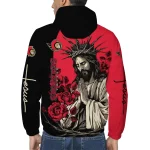 ottawa senators jesus roses red black windbreaker jacket best selling