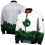 ottawa senators lucky clovers white green bomber jacket best selling
