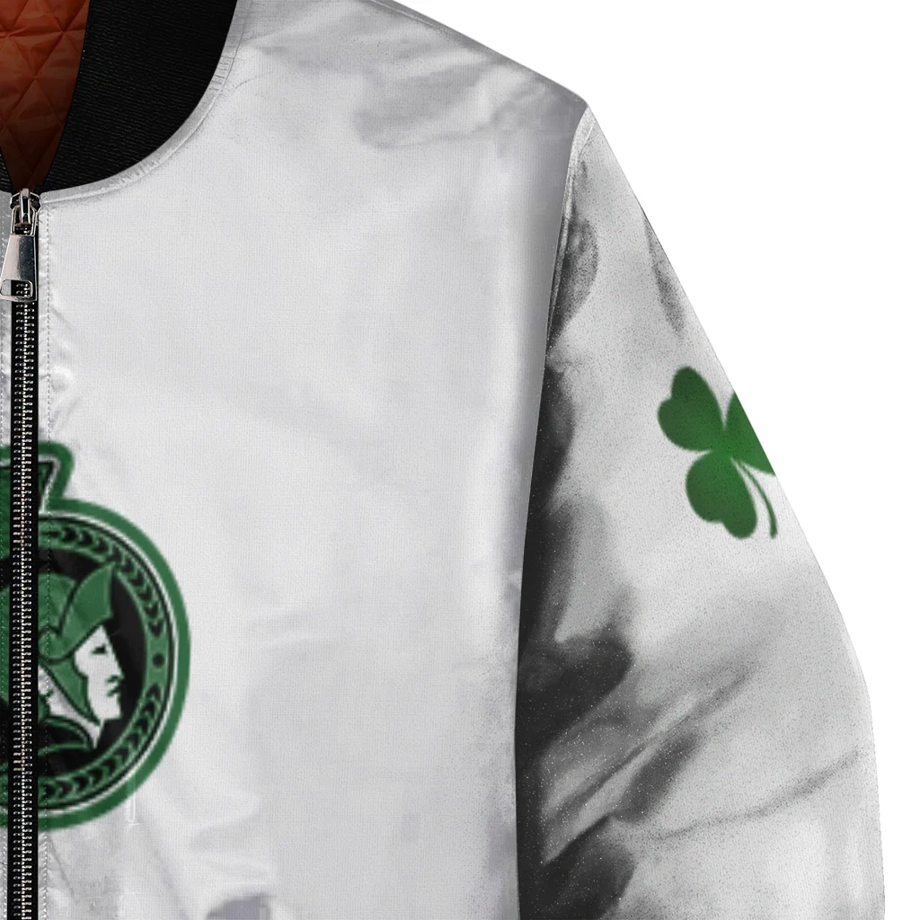 ottawa senators lucky clovers white green bomber jacket premium grade ottawa senators lucky clovers white green bomber jacket premium grade