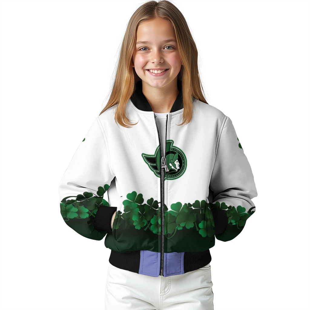 ottawa senators lucky clovers white green bomber jacket top rated ottawa senators lucky clovers white green bomber jacket top rated