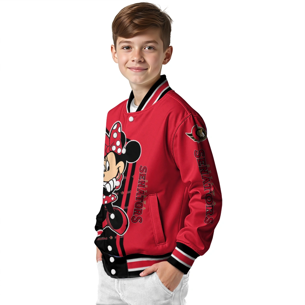 ottawa senators minnie mouse red varsity jacket trendy ottawa senators minnie mouse red varsity jacket trendy