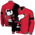ottawa senators snoopy attitude red varsity jacket best selling