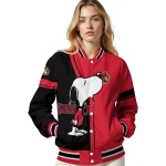 ottawa senators snoopy attitude red varsity jacket best selling