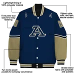 personalized akron zips chevron style blue varsity jacket best selling