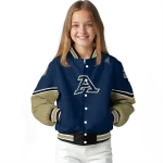 personalized akron zips chevron style blue varsity jacket best selling