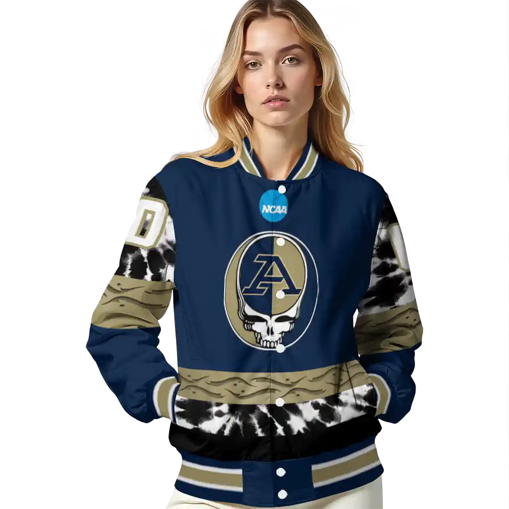 personalized akron zips circle skull blue black varsity jacket latest model personalized akron zips circle skull blue black varsity jacket latest model