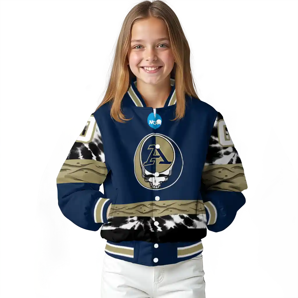 personalized akron zips circle skull blue black varsity jacket top rated personalized akron zips circle skull blue black varsity jacket top rated